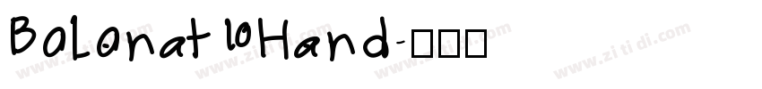 Bolonat Hand字体转换